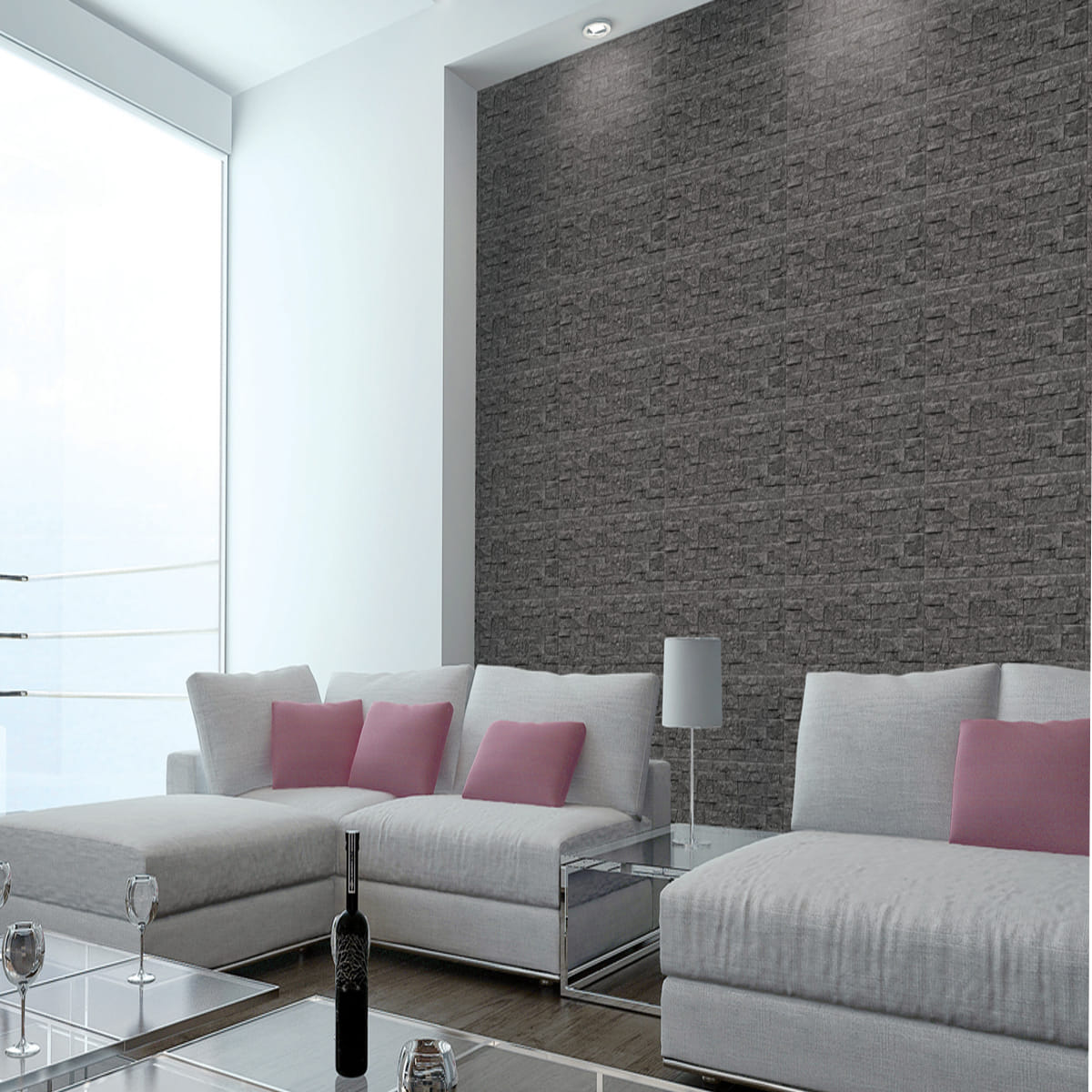 STIXMATE DIY STICKER FOAM SL 20X58CM GY 2PCS