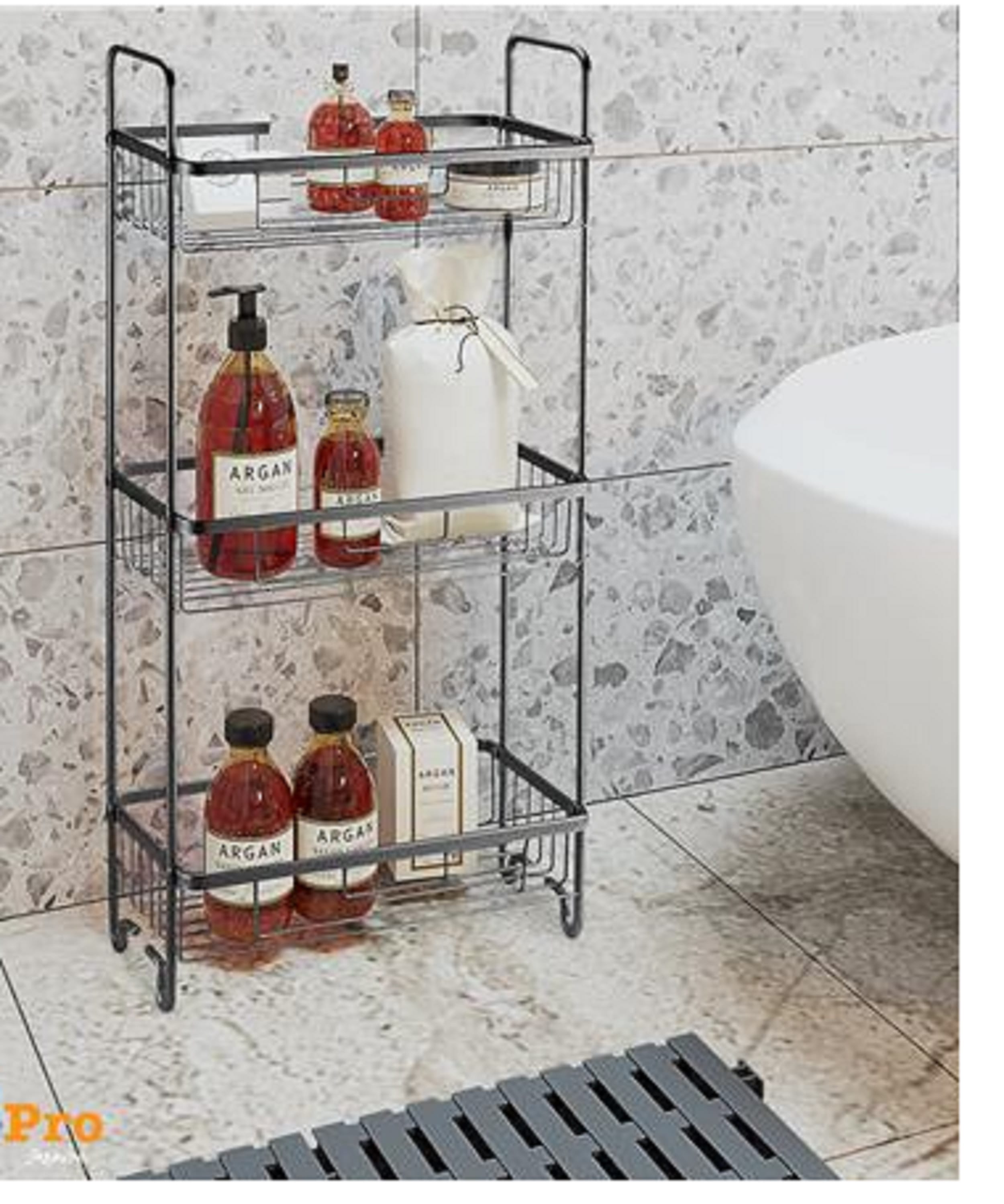 MOYA BATH RACK 3TIER KU112.01 ALUMINIUM (H71XW32XD18 CM)