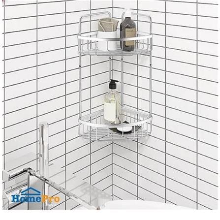 MOYA BATH RACK 2TIER KU119.01 ALUMINIUM H48XW28.50XD22 CM