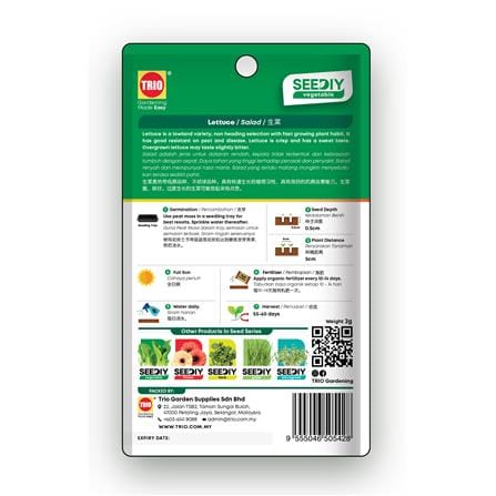 TRIO SEEDIY LETTUCE SEED