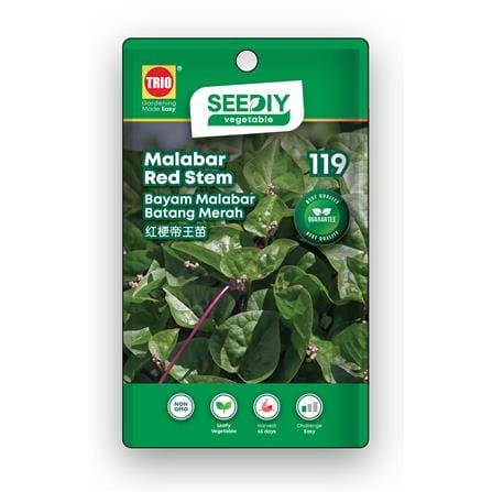 TRIO SEEDIY MALABAR RED STEM SEED