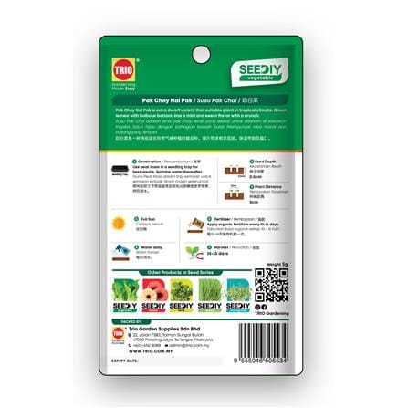 TRIO SEEDIY PAK CHOY NAI PAK SEED