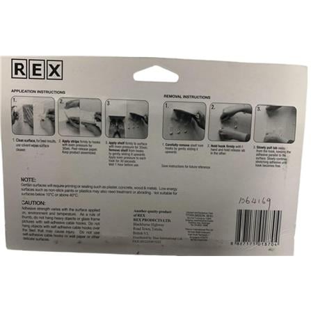REX REMOVABLE SHELF&HOLDER 1870 WHITE