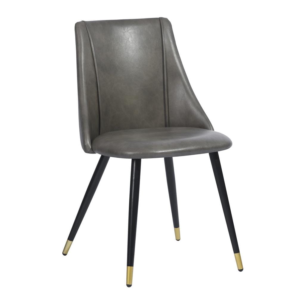 FURDINI SMEG DINING SIDE CHAIR PU GREY