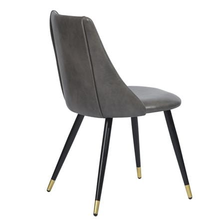 FURDINI SMEG DINING SIDE CHAIR PU GREY