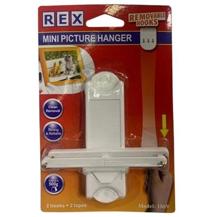 REX MINI PICTURE HANGER 1869 WHITE