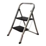 JUN HONG 2 STEPS LADDER JH12102 BLACK/SILVER