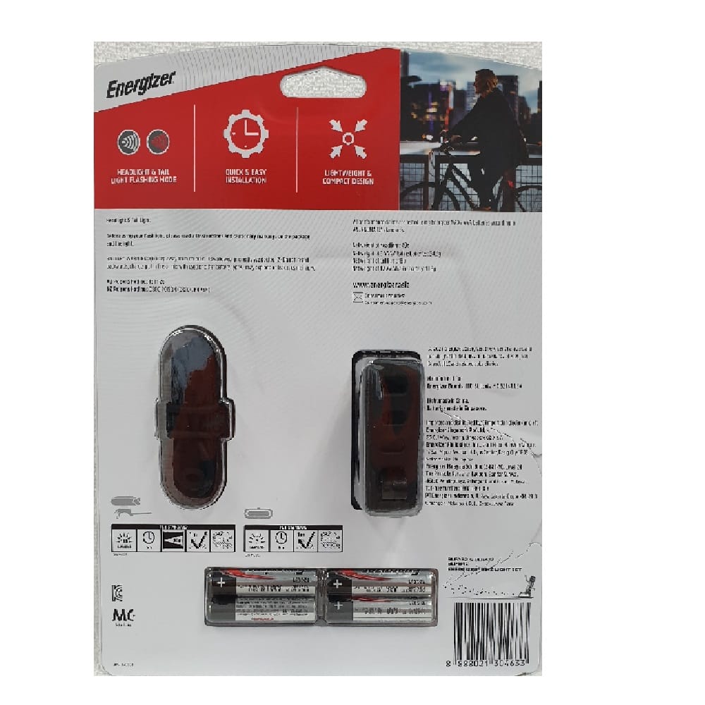 FLASHLIGHT BLPB42 BIKE LIGHT ENERGIZER BLACK