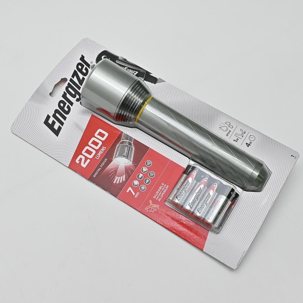 FLASHLIGHT PMZH91 METAL LIGHT ENERGIZER SILVER