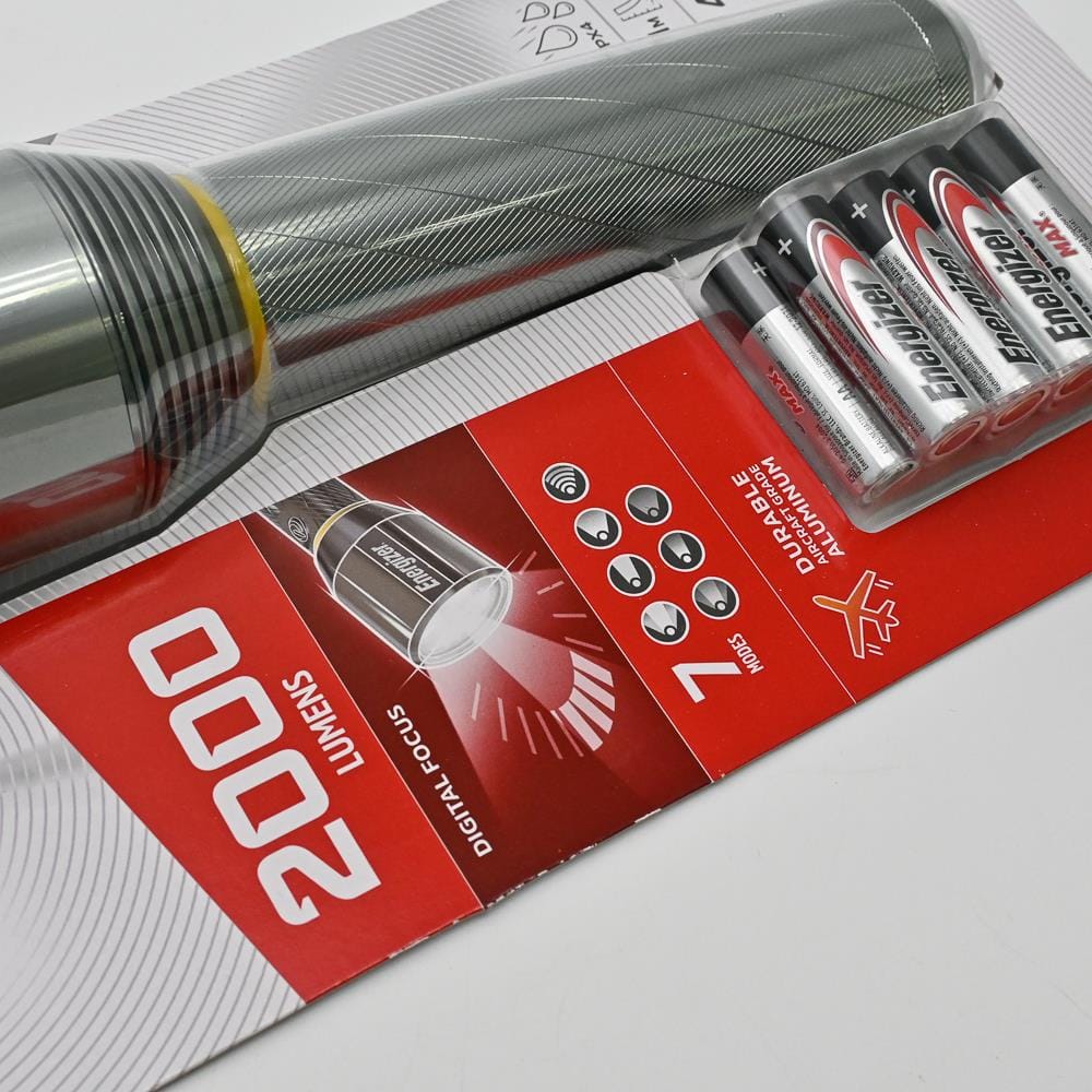 FLASHLIGHT PMZH91 METAL LIGHT ENERGIZER SILVER