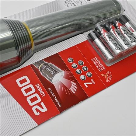 FLASHLIGHT PMZH91 METAL LIGHT ENERGIZER SILVER