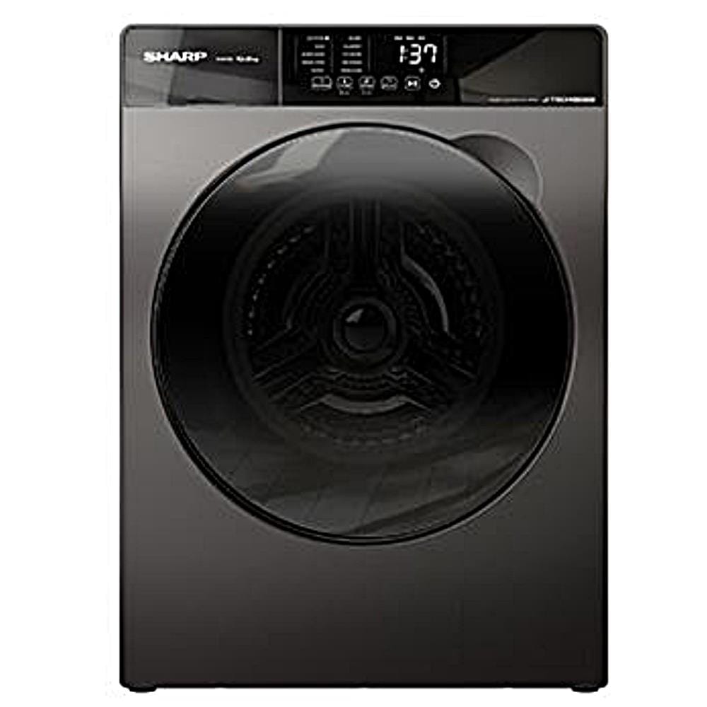 SHARP FRONT LOAD WASHING MACHINE ESFK1054SMG 10.5KG DARK SILVER