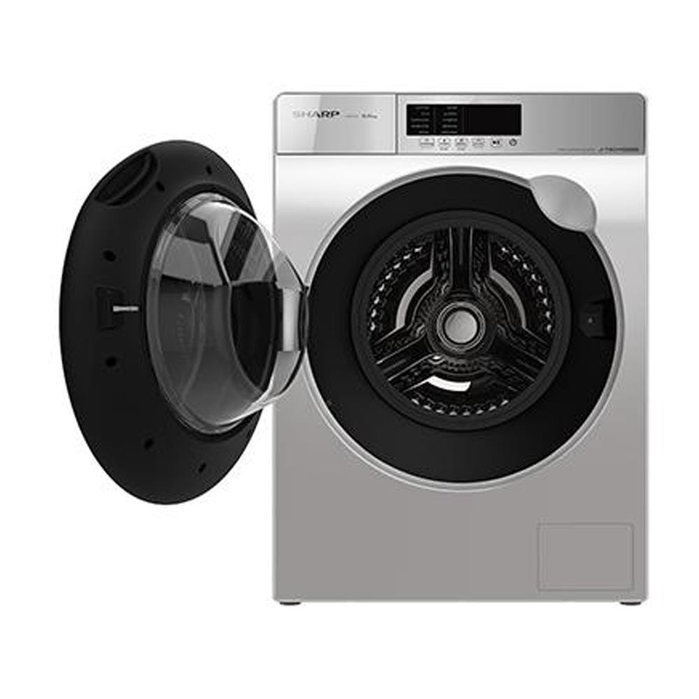 SHARP FRONT LOAD WASHING MACHINE ESFK852EMW 8.5KG SILVER