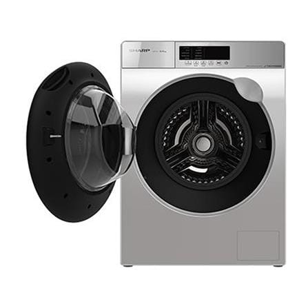 SHARP FRONT LOAD WASHING MACHINE ESFK852EMW 8.5KG SILVER