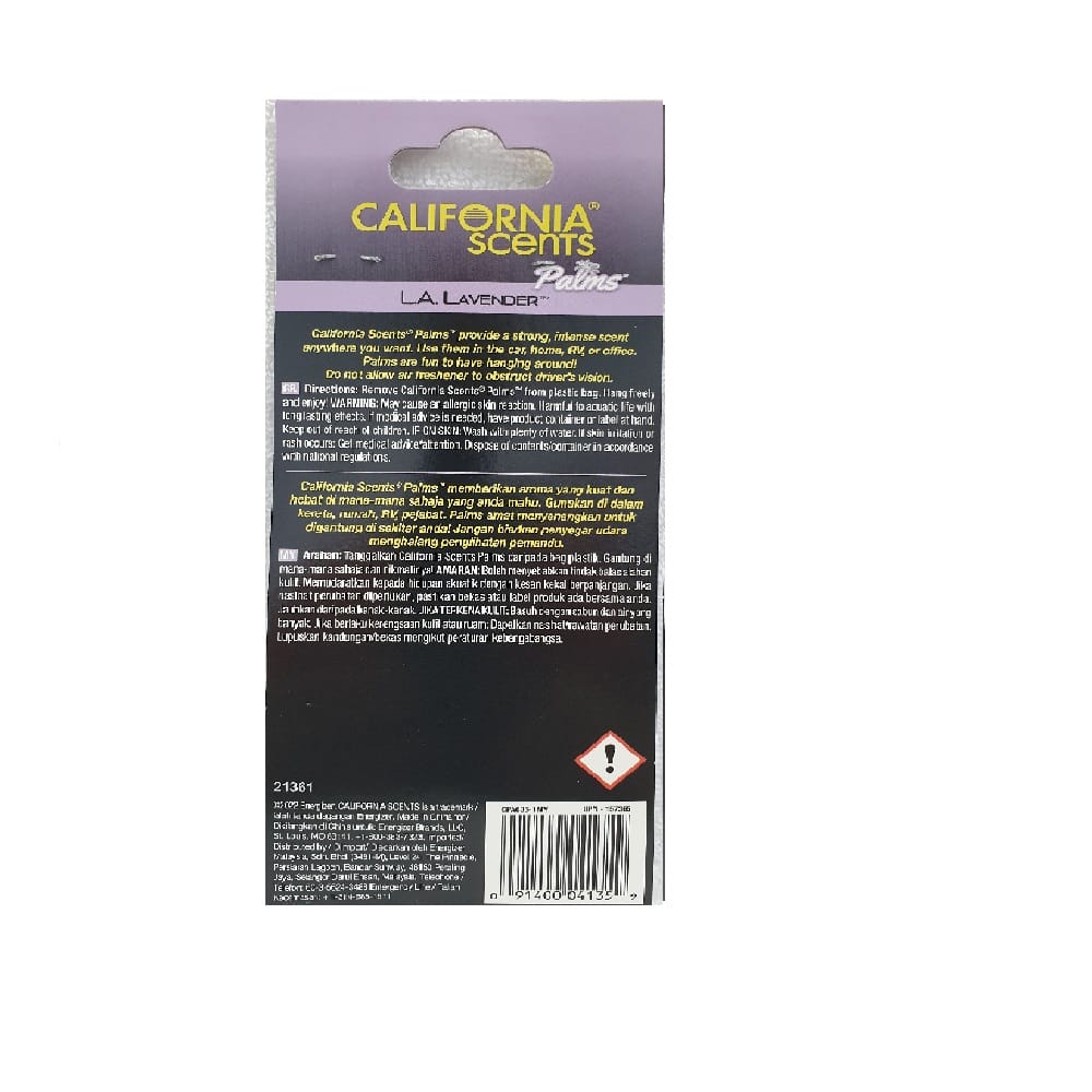 CALIFORNIA PAPER PALMS LAVENDER (CAR INTERIOR CARE)