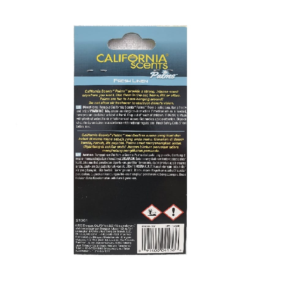 HANGING CALIFORNIA SCENTS CAR INTERIOR CARE