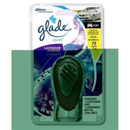 GLADE SPORT CAR AIR FRESHENER 7ML LAVENDER MARINE
