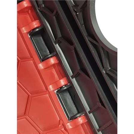 FURDINI BATHROOM FOLDABLE STOOL UNO-L RED/BLACK H45XW40.50XD35 CM