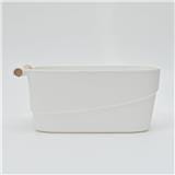 MULTIPURPOSE STORAGE BOX WITH WOODEN HANDLE 14.5X27X12CM