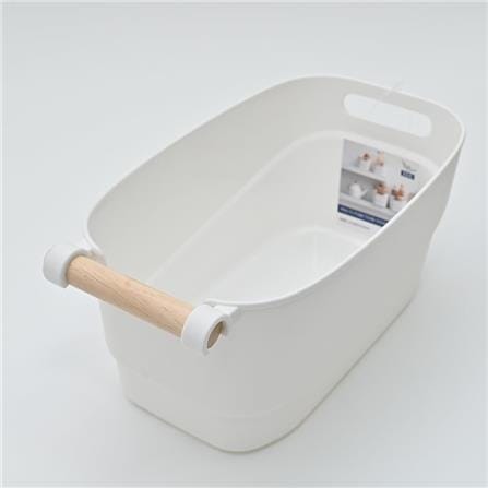 MULTIPURPOSE STORAGE BOX WITH WOODEN HANDLE 14.5X27X12CM
