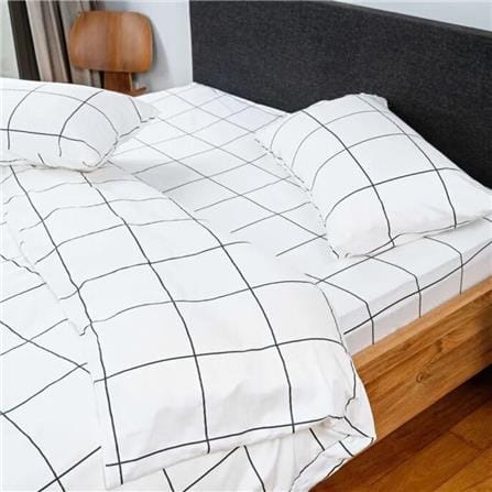 NORDIC HOME BED SHEET LUXE SATEEN QUEEN 100102 WHITE