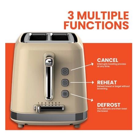RUSSELL TAYLORS TOASTER RT-10 2SLICE CREAM