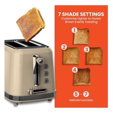 RUSSELL TAYLORS TOASTER RT-10 2SLICE CREAM