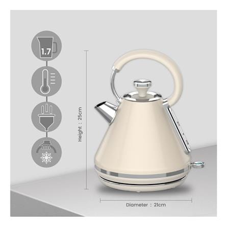 RUSSELL TAYLORS KETTLE RK-10 2200WATT 1.7LITER CREAM