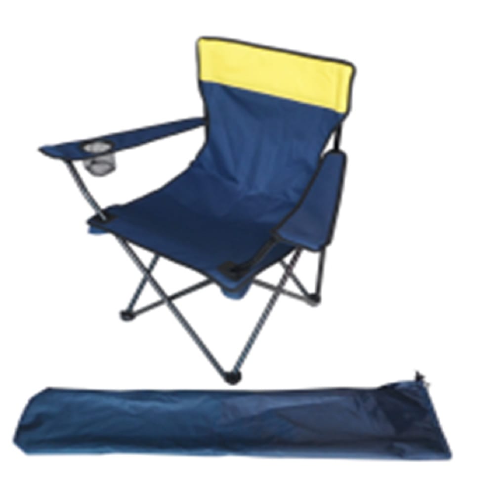 SPRING CAMPING CHAIR BL