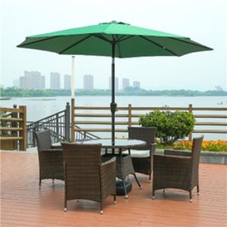 SPRING PARASOL SPRING OUTDOOR UMBRELLLA D229X240CM DARK GREEN