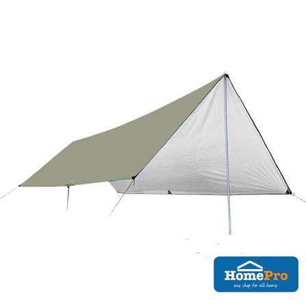TENT GAZEBO OUTDOOR CANVAS WITH IRON ROD SPRING SILVER W200XH300xD200 CM