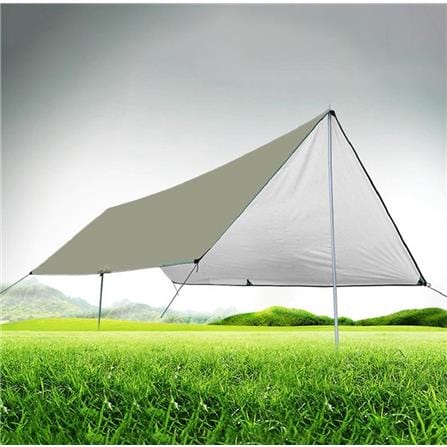 TENT GAZEBO OUTDOOR CANVAS WITH IRON ROD SPRING SILVER W200XH300xD200 CM