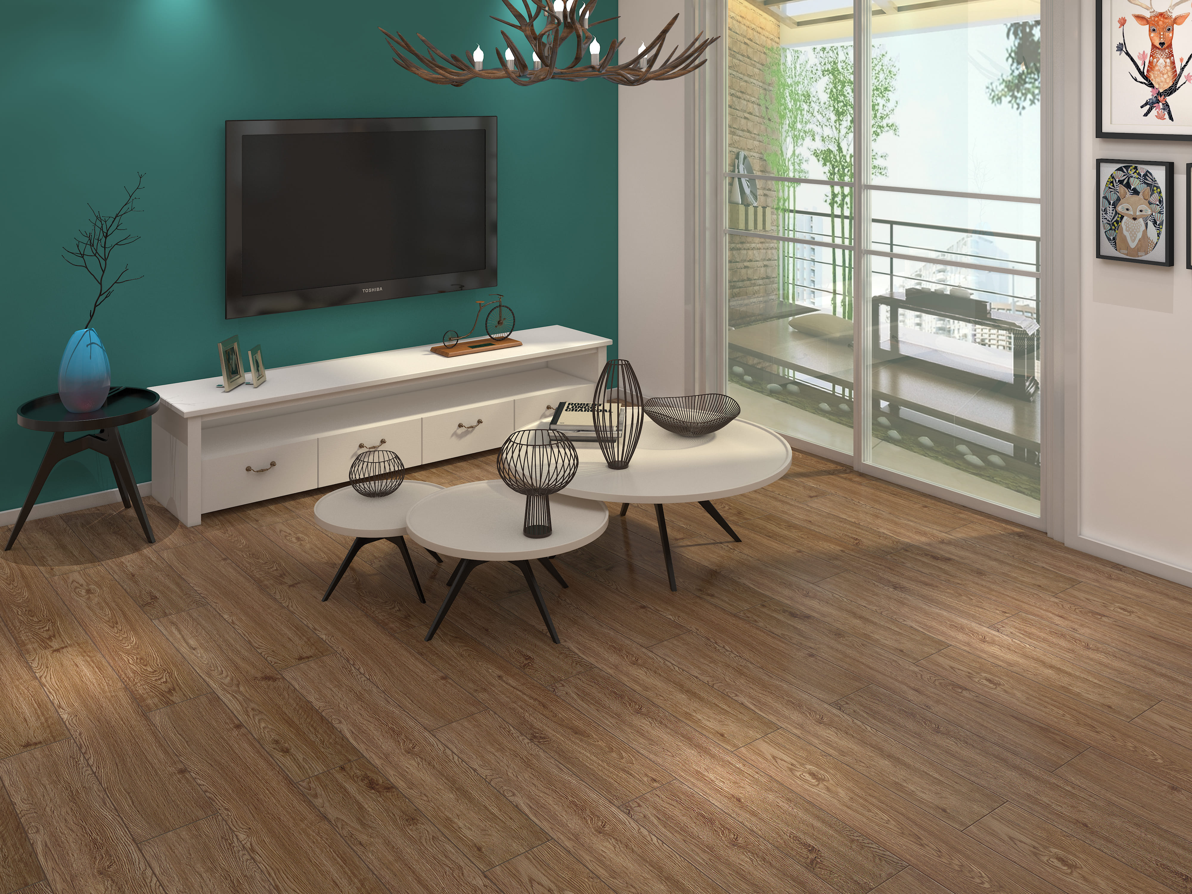 CROBERN SPC CLICK 6MM 18X123CM ENGLISH OAK 1.77M2