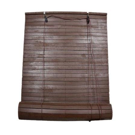 OUTDOOR WOODEN BLIND 5X7 FT V/B - WALNUT
