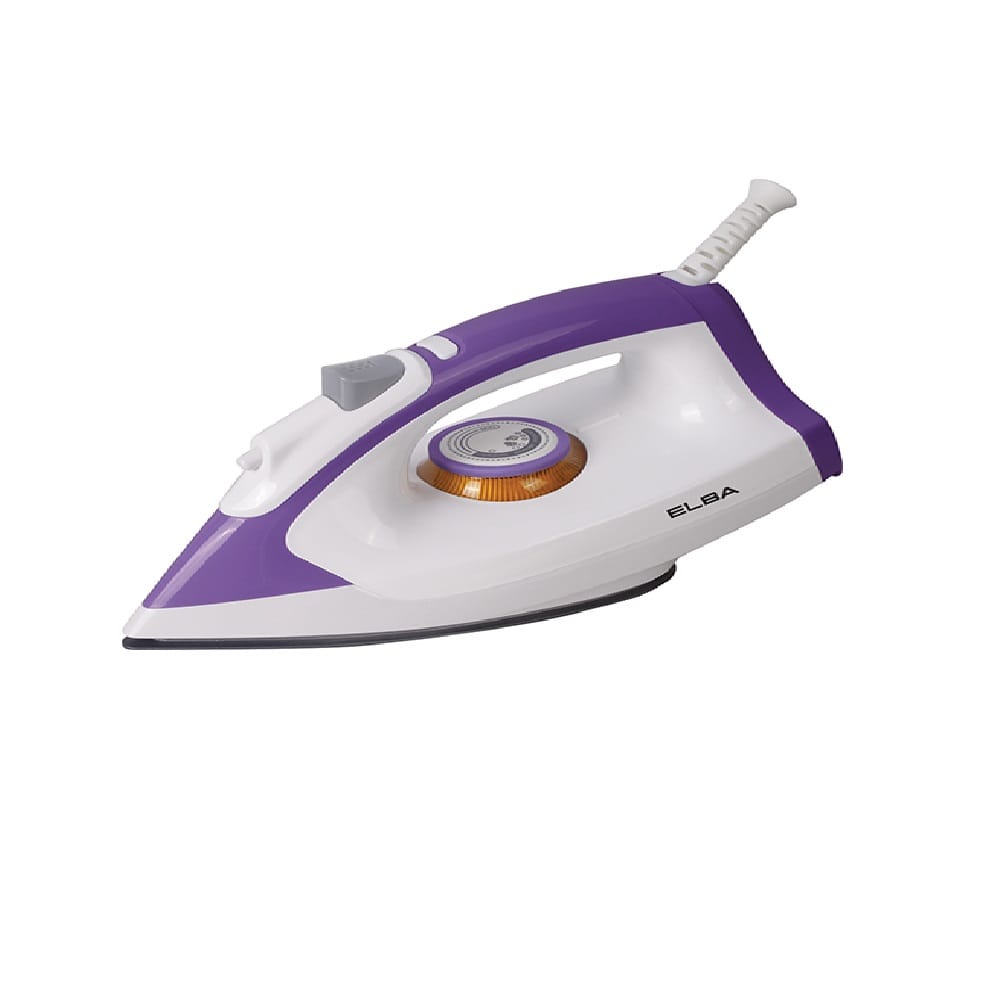 ELBA DRY IRON EDI-G1236 1300WATT NON-STICK SOLEPLATE PURPLE