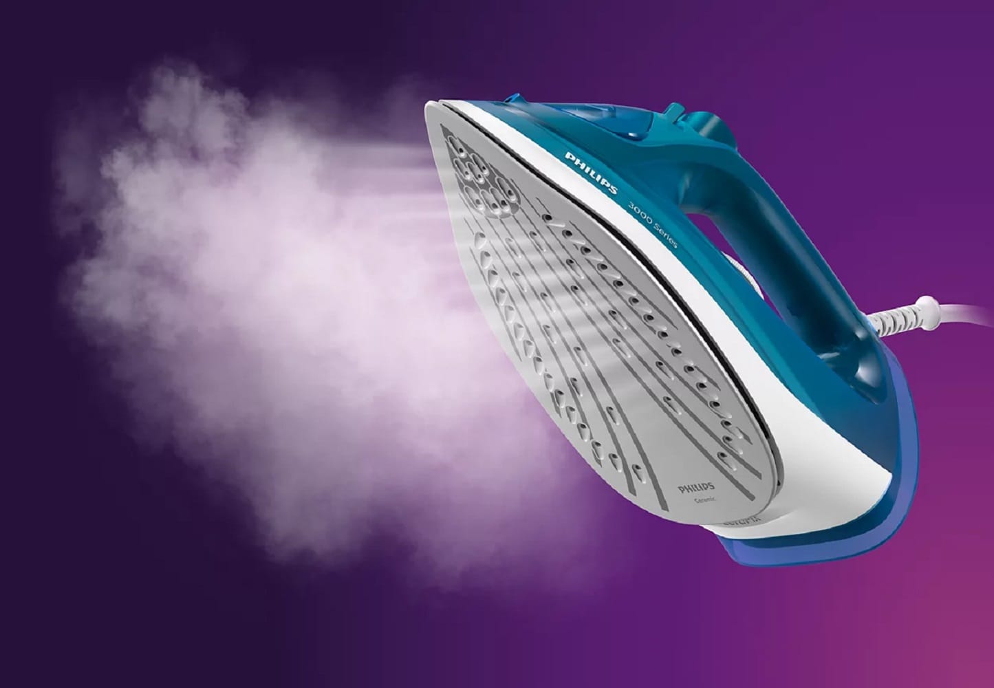 PHILIPS STEAM IRON DST3040/76 2600WATT CERAMIC COATED SOLEPLATE