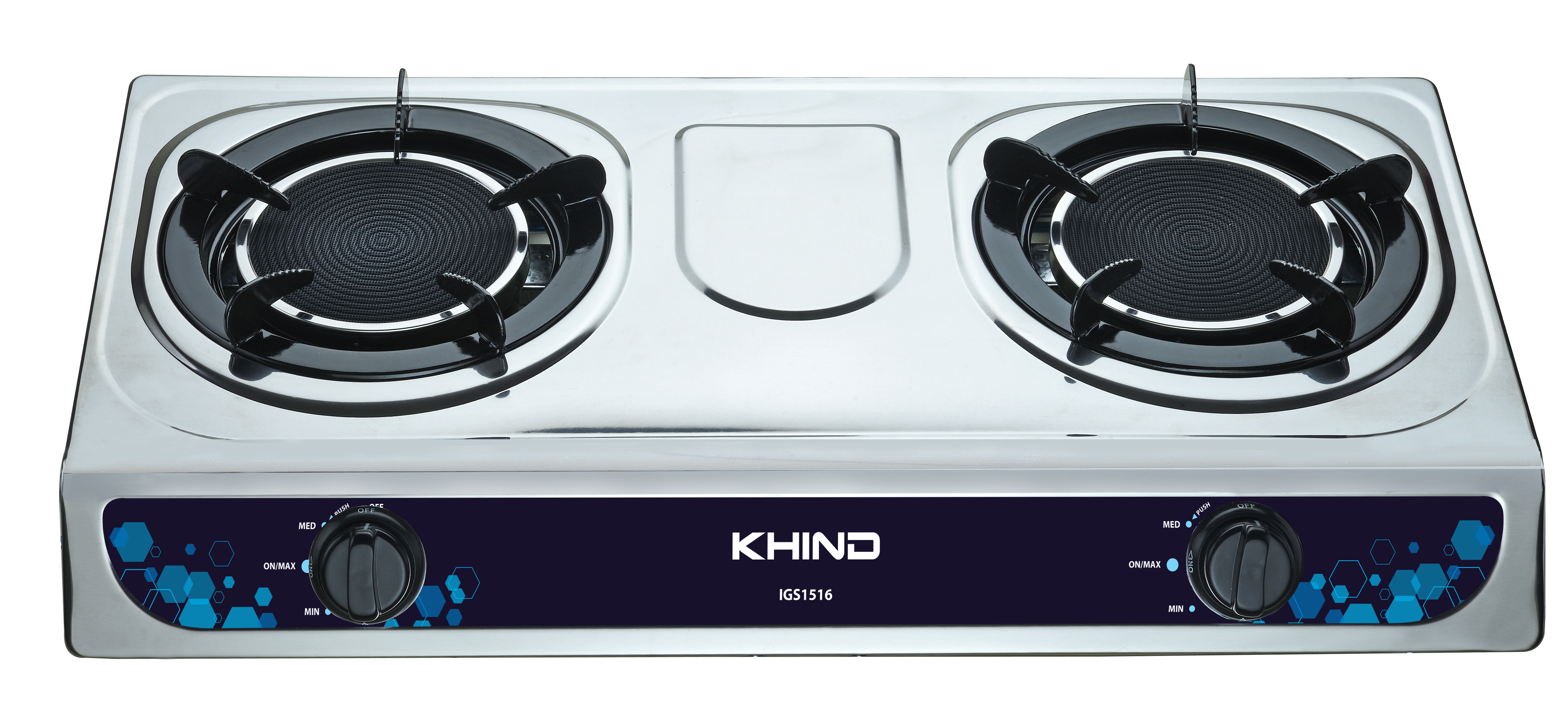 KHIND GAS STOVE IGS1516 2BURNER 2.5KW