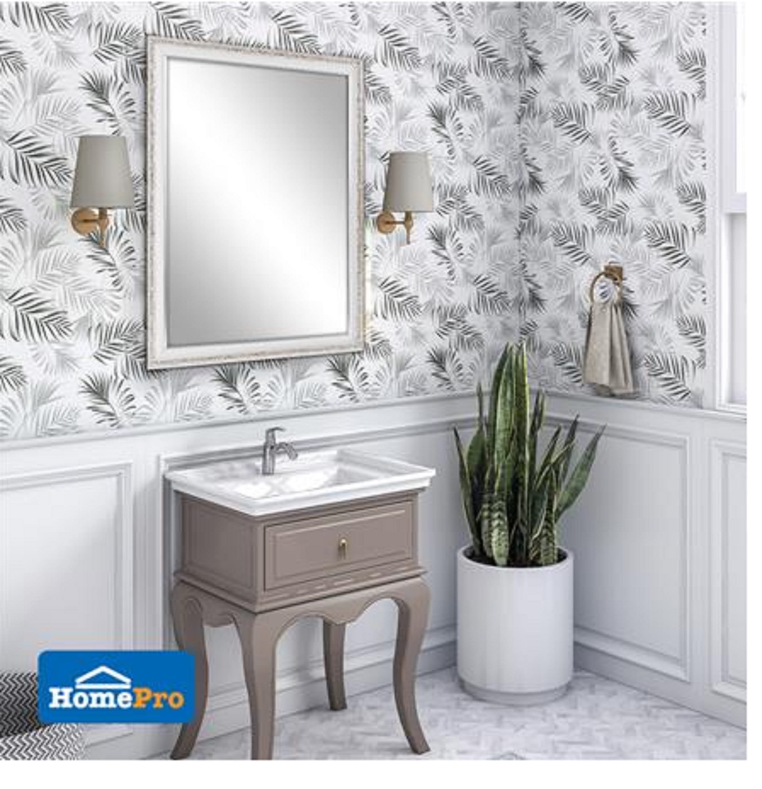 CABANA MIRROR CBM102-WHITE  50X40CM