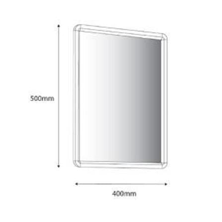 CABANA MIRROR CBM102-WHITE  50X40CM