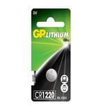 LITHIUM CELL BATTERY CR1220 CARD 1 GP