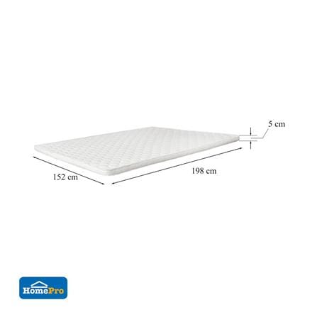 HLS TOPPER LUCIA 5' 152X198CM WHITE
