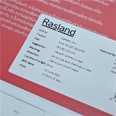 RASLAND SINK FAUCET RA 789DOUBLE SS (PDCCM)
