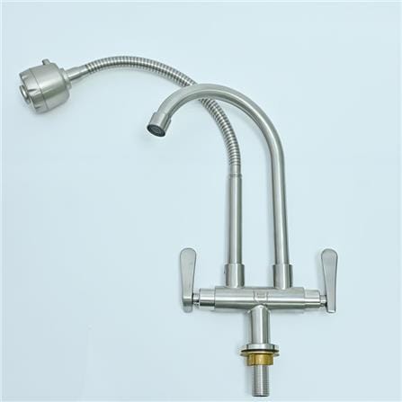 RASLAND SINK FAUCET RA 789DOUBLE SS (PDCCM)