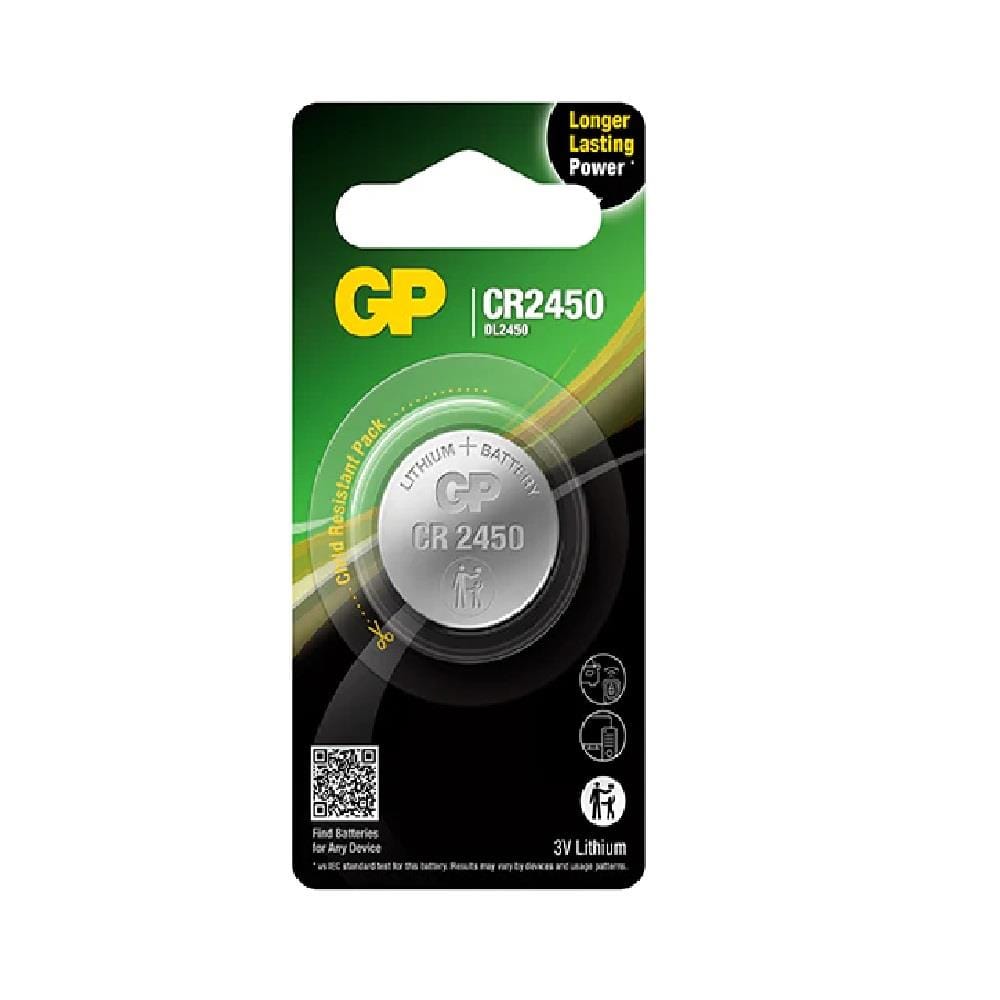 GP LITHIUM CELL BATTERY CR2450 CARD 1