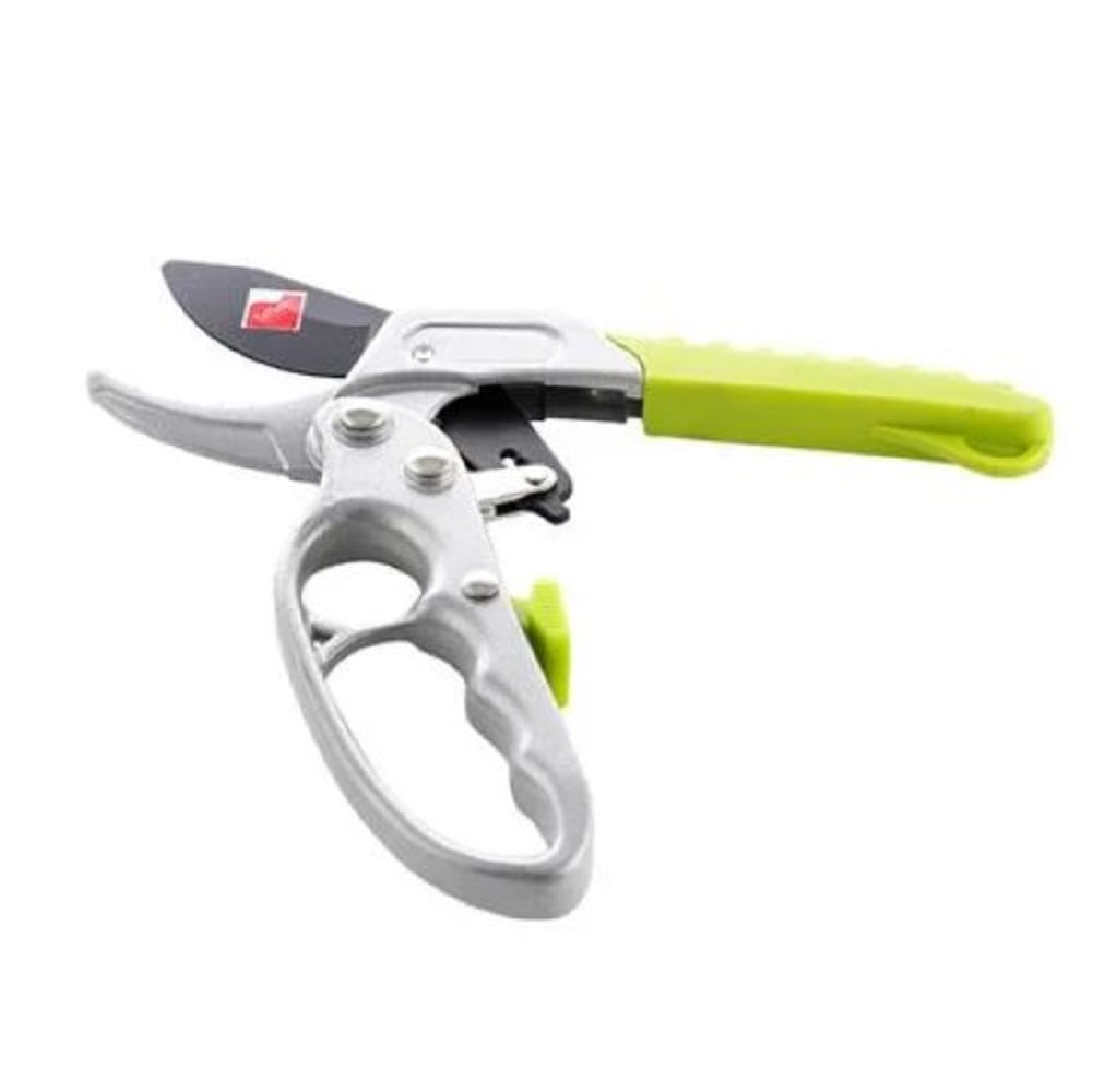 RATCHET PRUNERE SHEARS SPRING DGH2501 8INCH STEEL GREEN