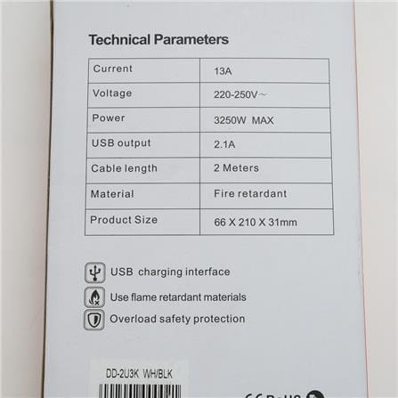 POWER STRIP 3G2M  3G2M+2USB 2U3KBU ENCO ENCO