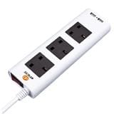 3GANG 2M+2USB POWER SOCKET BLACK 2U3KBK ENCO