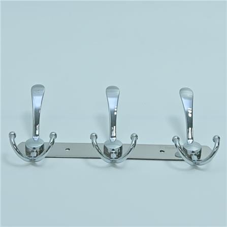 RASLAND HOOK 3HOOK RA BIGBEN-55 CHROME (H12.50XW26XD5.20 CM)