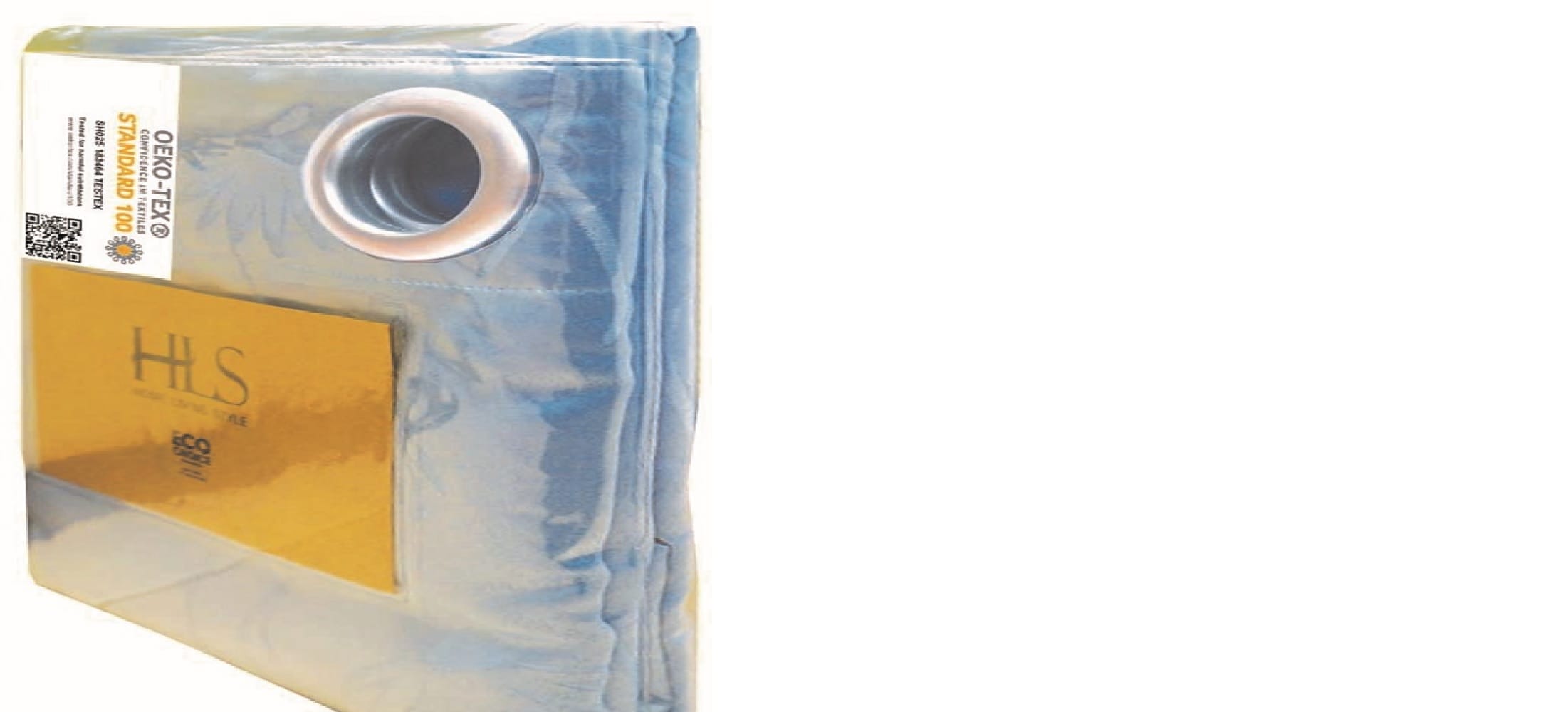 HLS CURTAIN EYELET CHAMOMILE 140X180CM LIGHT BLUE