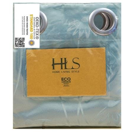 HLS CURTAIN EYELET CHAMOMILE 140X180CM LIGHT BLUE